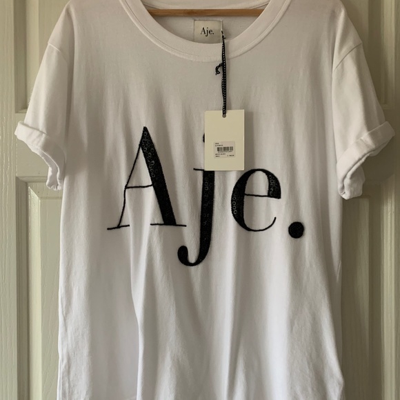 Aje | Tops | Aje Logo Tee | Poshmark
